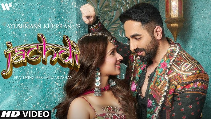 Ayushmann Khurrana and Pashmina Roshan unveil the poster for their new Garba song ‘Jachdi’